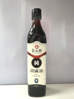 (12入玻璃)富味香純黑麻油500ml