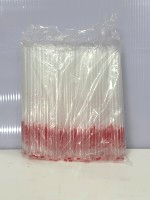 6*24cm透明可彎吸管100包/箱(零)